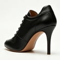 thumbnail image 4 of FSJ Women Closed Round Toe Sneaker Lace Up Stiletto Pumps Two Tone High Heels Size 13 Black, 4 of 4