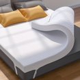thumbnail image 5 of 3-inch Dual-layer Memory Foam Mattress Topper with Cooling Gel & Ventilated Design for Enhanced Sleep Comfort, 5 of 13