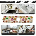 thumbnail image 7 of Christmas Gingerbread Cookies Sink Splash Guard for Faucet 2 Packs Faucet Absorbent Mats, Happy New Year Faucet Handle Drip Catcher Quickly Drying Mat for Kitchen Counter Bathroom, 14.9"x5.5", 7 of 7