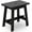Black, variant on BEEFURNI Rectangular Acacia Wood Stool, Small Bench Seat, 18 Inch Stool, Wood Bathroom Vanity Bench, Plant Stand Indoor, 350 LBS Load Capacity, 1-Year Manufacturer Warranty (Black)