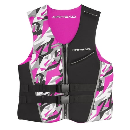 Airhead Camo Cool Neolite Pink Life Vest Jacket, Womens Small | 15003-08-B-PI