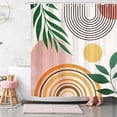 thumbnail image 5 of Boho Shower Curtain Waterproof 72x72 Inches Mid Century Shower Curtains for Bathroom Abstract Modern Minimalist Shower Curtain Set Home Bathroom Curtain Decor with 12 Hooks DIY, 5 of 7
