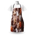 thumbnail image 3 of Cookie Apron, Sweets Covered in Chocolate Dipped in Frosting Halloween Theme Ghosts and Pumpkins, Unisex Kitchen Bib with Adjustable Neck for Cooking Gardening, Adult Size, Multicolor, by Ambesonne, 3 of 4