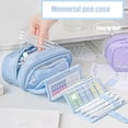 thumbnail image 5 of Student's Simple Large Capacity Multi-layer Retractable Pencil Case, 5 of 5