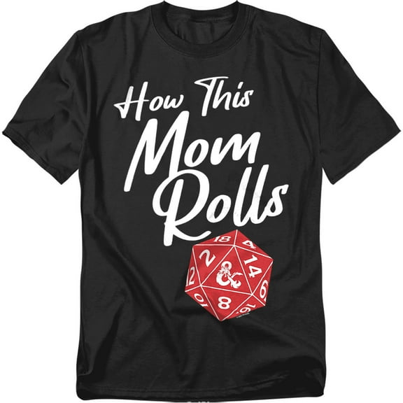 Dungeons And Dragons T-Shirt Mother'S Day How This Mom Rolls Unisex Graphic Tee for Men & Women