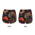 thumbnail image 3 of Salouo Fiery Floral Pattern Print Women's 2 in 1 Running Shorts Double-Layer Shorts Athletic Workout Gym Yoga Shorts Running Shorts for Women-Medium, 3 of 7