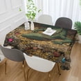 thumbnail image 4 of DEIARA Treasure Dragon Square Tablecloth 60×108in Polyester Fabric Tablecloth Washable Dust Resistant Wrinkle Resistant, 4 of 9