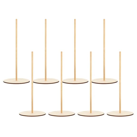 TABLZONE Rustic Wooden Donut Display Stand, Elegant and Versatile for Home, Parties, and Events - 8 Sets Included