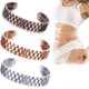 thumbnail image 1 of Juego de 3 pulseras magnéticas para mujeres y hombres - Pulseras ajustables de cobre con imanes - Regalos de joyería para terapia de campo magnético (18, 1 of 4