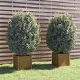 thumbnail image 2 of Maceta VidaXL Garden, madera de pino macizo, 2 unidades, color marrón miel, 40 x 40 cm, 2 of 4