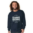 thumbnail image 4 of Cool Basketball Scoring Machine Men's Big & Tall Crewneck Sweatshirt Brisco Brands 5X, 4 of 5