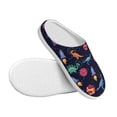 thumbnail image 3 of Kdxio Space Dinosaur Women's Men's Slippers Plush Slip-On House Slipper for Winter Indoor Soft Cushion Non-slip Fluffy Slides Slippers-39/40, 3 of 7