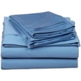 thumbnail image 1 of Egyptian Cotton 650 Thread Count Solid Sheet Set  Twin XL-Medium Blue, 1 of 5