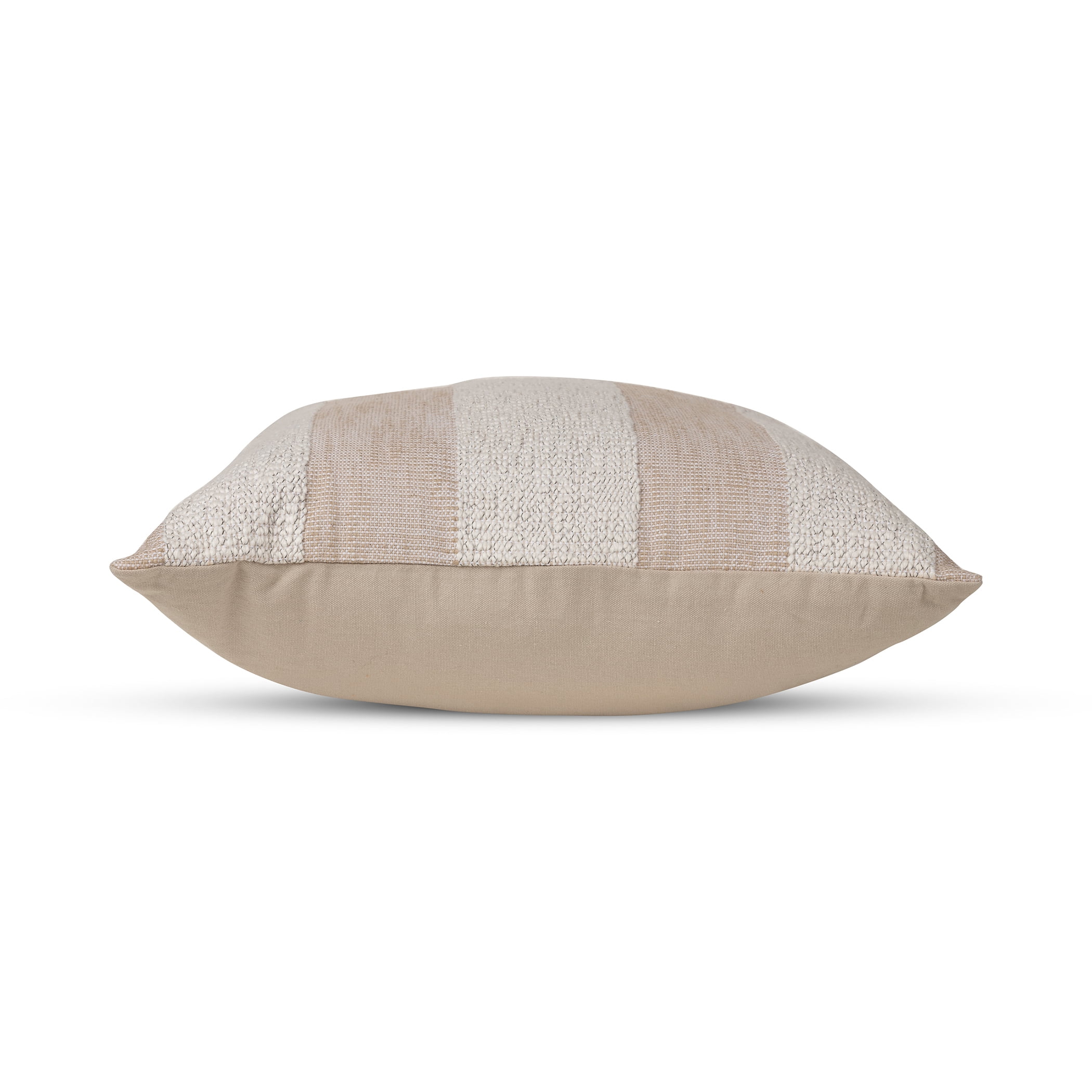 Better Homes & Gardens Chunky Tonal Stripe Pillow, 20" x 20", Square, Ivory, 1 per Pack