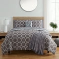 thumbnail image 3 of VCNY Home Belinda 9-Piece Aqua/Grey Medallion Bed in a Bag, Full, 3 of 11