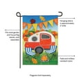 thumbnail image 3 of Fall Camper Garden Flag 2 Sided Burlap Welcome, 3 of 6