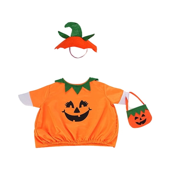 Porch Fall Suit For 23 Inch Outdoor Statue - Pumpkin Theme Halloween Decoration.