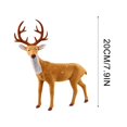thumbnail image 6 of BSJJY Generic Deer Decorative Figurine, Plastic Reindeer Sculpture Winter Christmas Decoration Elk Statue, Animal Figurine for Living Room, Office, Shop Window ( 20cm ), Brown,1PCS, 6 of 9