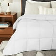 thumbnail image 2 of EASYCOT Luxurious Feather Down Alternative Comforter, Hotel Collection Duvet Insert Comforter for All Season,100% Soft Egyptian Cotton Shell with Corner Tabs 300 GSM White , Queen, 2 of 6