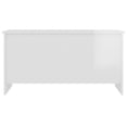 thumbnail image 2 of vidaXL Coffee Table High Gloss White 102x55.5x52.5 cm Engineered Wood, 2 of 5