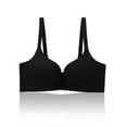 thumbnail image 4 of ALLLIST Black Women's Bras Plain No Wire Bralette Cozy T Shirt Womens Lingerie Size S-XL, 4 of 4