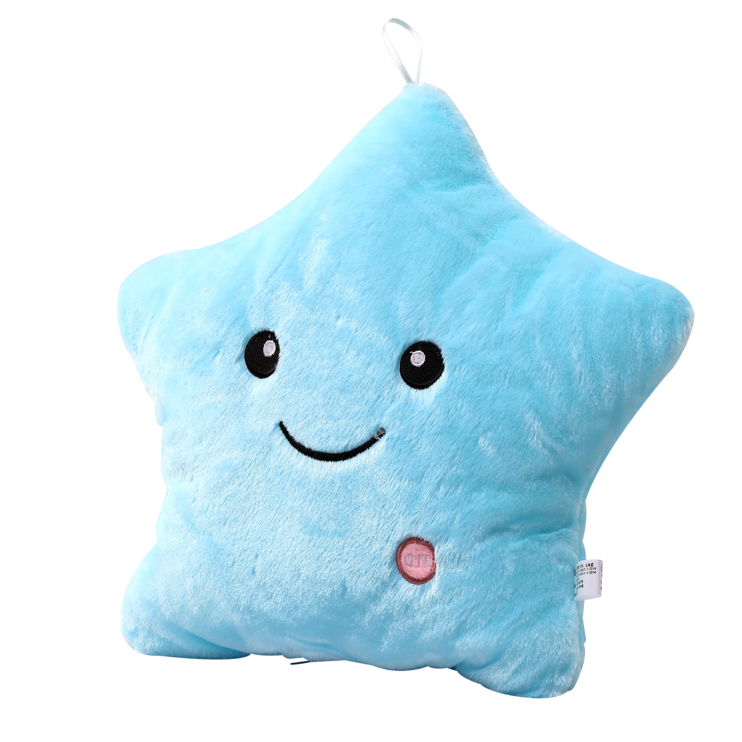 Unitron World Magical Lightning Cushion Love Star Shaped Glowing LED Pillow Changing Light Up Soft Cushion (UN-PL002STRBU)