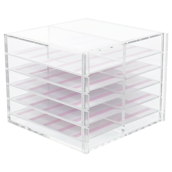 Transparent Nail Tips Organizer Box 10-layer Tray False Nail Storage Box