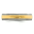 thumbnail image 4 of Edward Mirell Titanium with 14K Yellow Inlay 5mm Band, 4 of 7