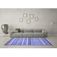 thumbnail image 3 of Ahgly Company Indoor Rectangle Abstract Blue Modern Area Rugs, 4' x 6', 3 of 4