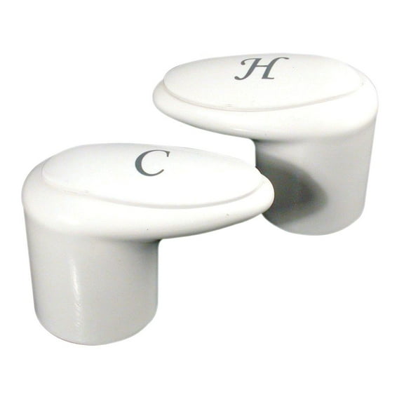 Valterra PF287030 Catalina Faucet Replacement Lever Handle - White, Pair