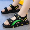 thumbnail image 6 of Linfrsh Boys Sandals Size 1 Boys Girls Sandals Open-Toe Summer Outdoor Unisex Child Sport Sandals Athletic Lightweight(Toddler/Little Kid/Big Kid)(Green,Size 13), 6 of 7