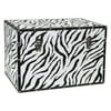 Oriental Furniture Faux Leather Zebra Trunk