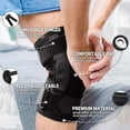 thumbnail image 3 of 1PCS Men Women Knee Support Brace Adjustable Open Patella Knee Pad Protector Guard for Gym Workout Sports Arthritis Joint Pain, 3 of 5