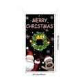 thumbnail image 3 of NWOKYZGH Christmas Door Cover Santa Xmas Hanging Cover Xmas Door Cover Banner Reindeer Snowflake Santa Backdrop for Front Door Decoration New Year Party Supplies, 3 of 6