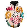 thumbnail image 1 of Sudadera con capucha y cremallera para hombre, diseño de grafiti de arte abstracto, ropa de calle para adolescentes, sudaderas de manga larga, tops informales de gran tamaño, gran oferta 2024, 1 of 6