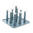 thumbnail image 1 of Moyic Rejilla para secar tazas, gran capacidad, a prueba de arañazos, buena ventilación, organizador de secado de vidrio, soporte para Almacenamiento y organización del hogar azul claro, 1 of 6