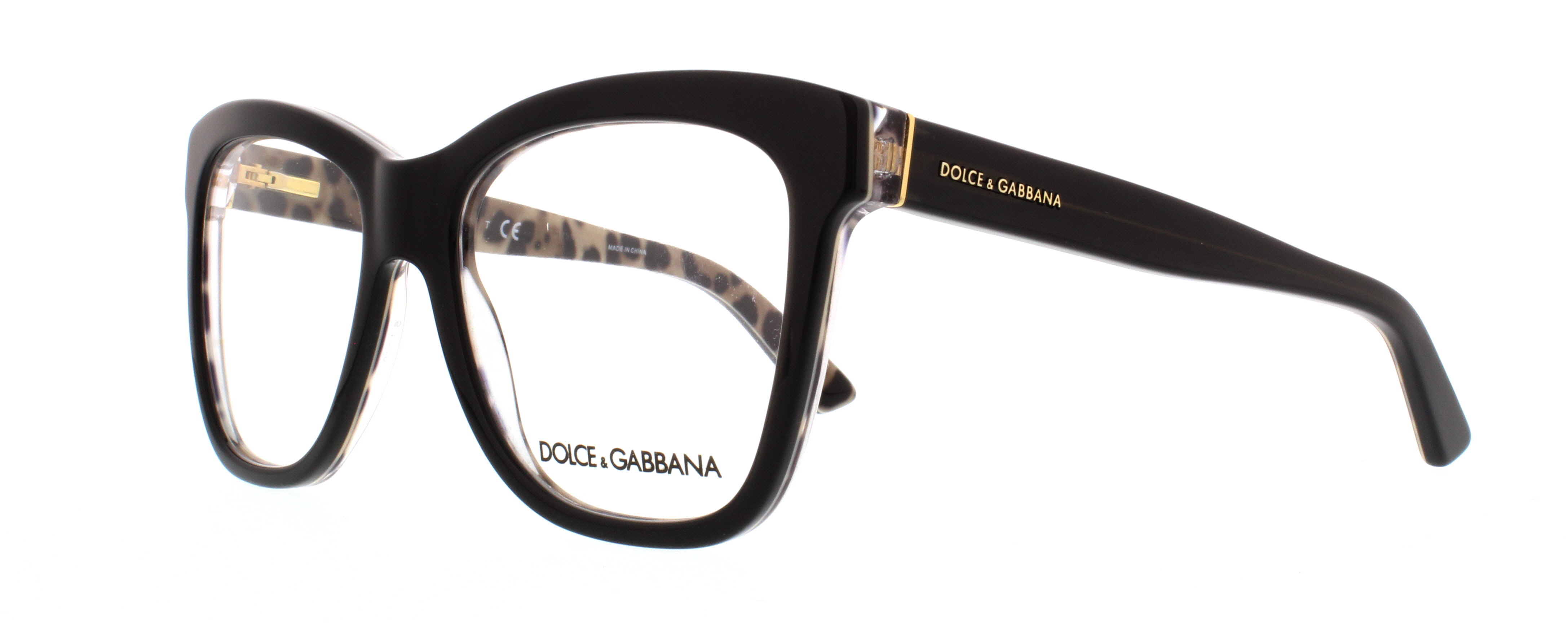 DOLCE & GABBANA Eyeglasses DG 3212 2857 Black Leo 54MM