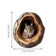 thumbnail image 3 of 2026 Forest Animal Christmas Ornaments, 3D Acrylic Animal In Acorn Hanging Hide Decoration for Christmas Tree, Wildlife Holiday Decor, Seasonal Keepsake Gifts, Unique Home and Party Decor (Squirrel), 3 of 7