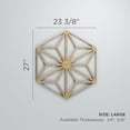 thumbnail image 3 of Ekena Millwork 23 3/8"W x 27 "H x 1/4"T Large Hampton Decorative Fretwork Wood Wall Panels, Hickory, 3 of 18
