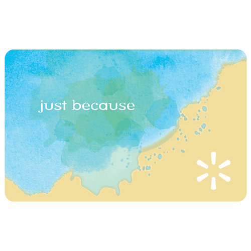 Just Because Watercolor Walmart Gift Card