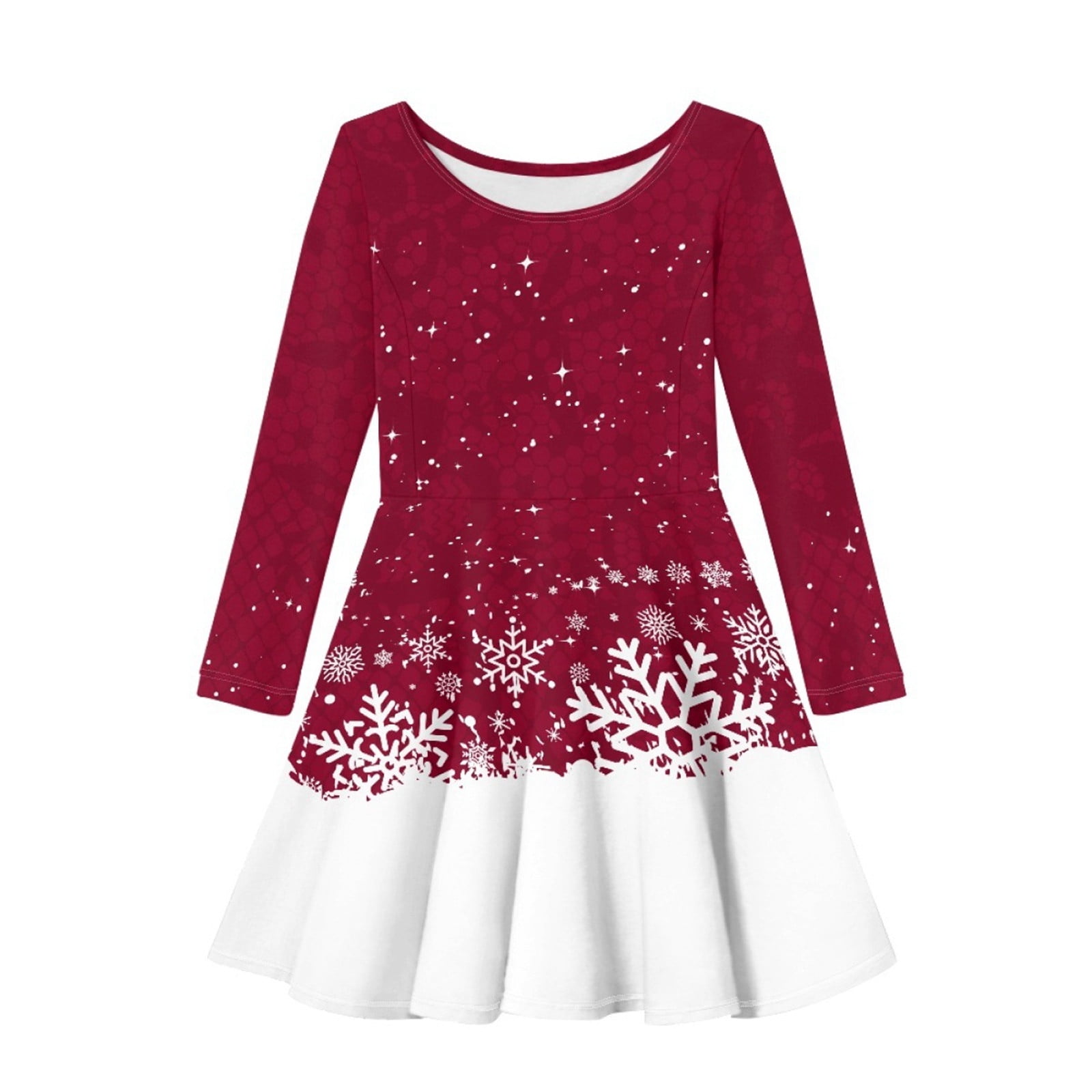 TSADFHJI Girls Dresses Size Graduation Girls Christmas Dress
