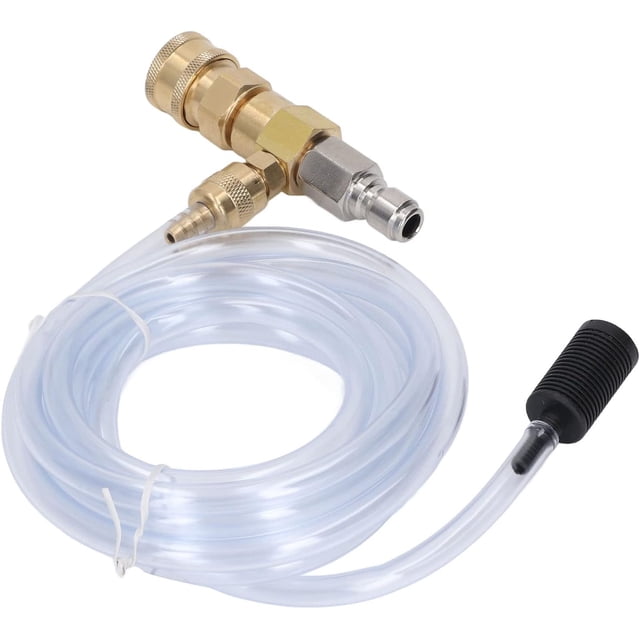 ZOUSSIQI Chemical Injector for Pressure Washer, Brass Stainless Material Adjustable Downstream Injector with 9.8ft Tube for Pressure Washer 5000PSI CA919-34219