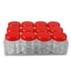 thumbnail image 4 of Caja pequeña para medicamentos, 12 compartimentos, transparente, con espiral, redonda, organizador de medicamentos para joyería, botones rojos, 4 of 14