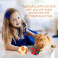 thumbnail image 3 of Bunte Plüsch-strengste Katze-Spielwaren Juguete para Gatitos con 7 Pompones, Pelota de Peluche Colorida para Gatos, Bolas Coloridas para Gatos con Campana, Pelota de Felpa para, 3 of 5