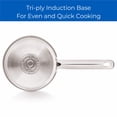 thumbnail image 4 of Mainstays 1 qt Oven Safe Stainless Steel Saucepan with Straining Lid, 4 of 11