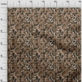 thumbnail image 3 of oneOone Cotton Poplin Brown Fabric Abstract Craft Projects Decor Fabric Printed By The Yard 56 Inch Wide, 3 of 4