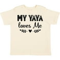 thumbnail image 3 of Inktastic My Yaya Loves Me Grandchild Girls Toddler T-Shirt, 3 of 5