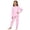 B-Pink, variant on Themed Kids Pajama Cozy Holiday Print Loungewear For Girls Festive Family Sleepwear Soft Two Piece Outfit