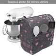thumbnail image 2 of Pink and Grey Stand Mixer Cover, Spring Butterflies Flower Leaves Inspiration Season Concept Print, Kitchen Appliance Organizer Bag Cover with Pockets, 5 Quarts, Charcoal Grey Pink, by Ambesonne, 2 of 4