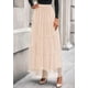 thumbnail image 3 of Falda larga de tul PRETTYGARDEN para mujer, moda de otoño 2025, 3 of 8
